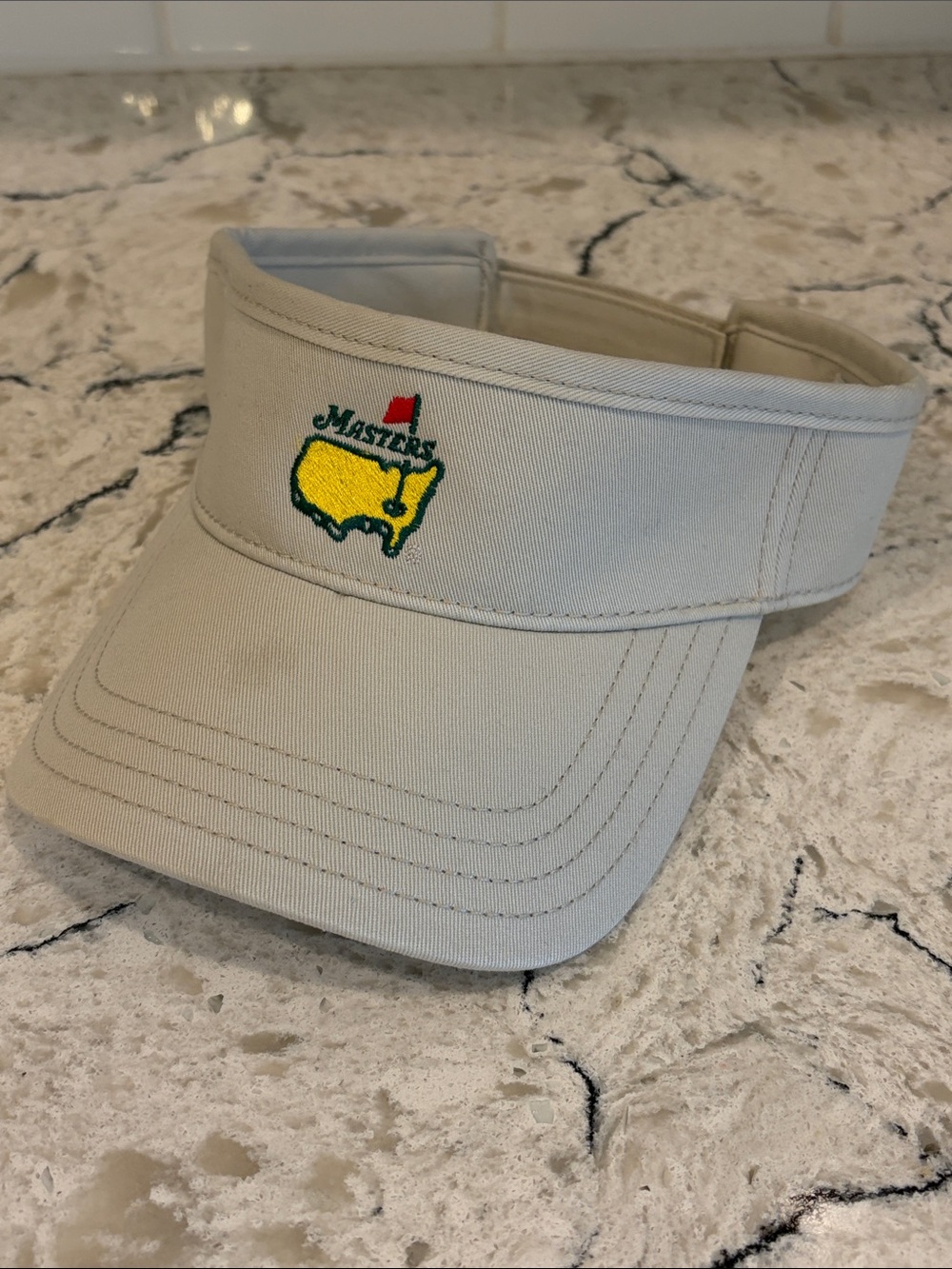 Authentic Masters Light Khaki Golf Visor